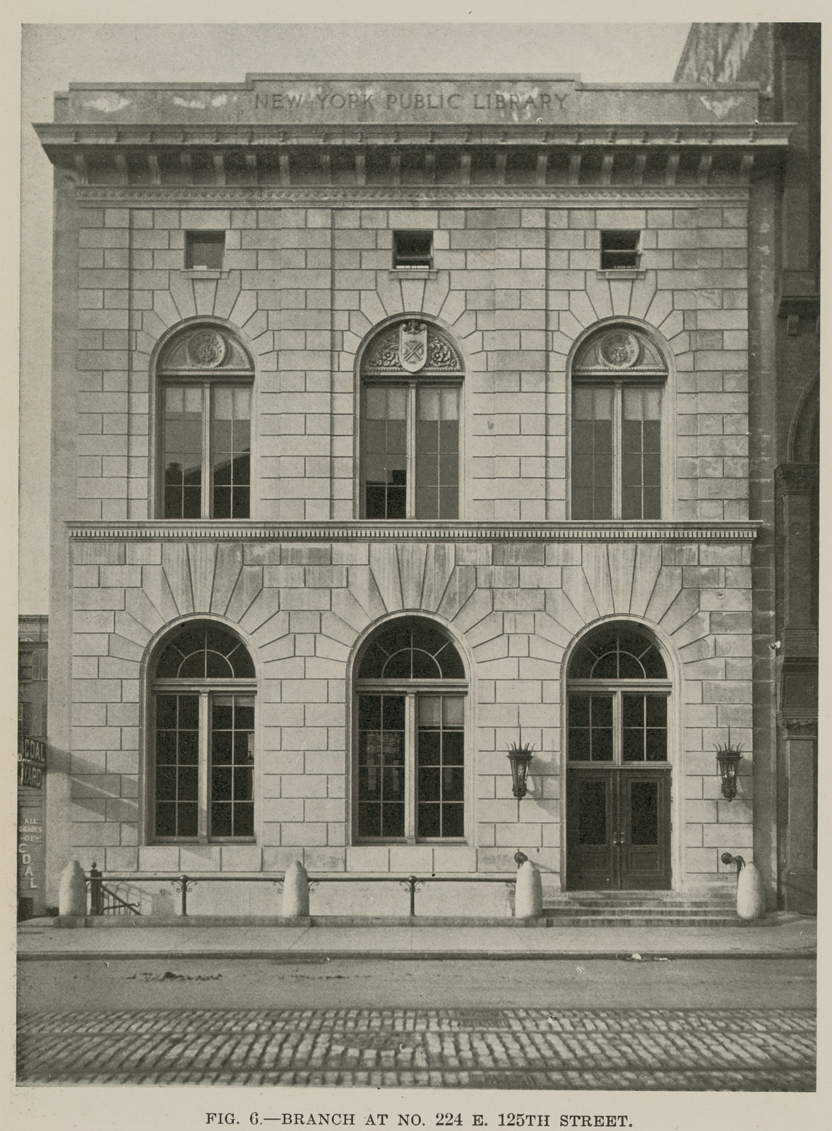 Branch at No. 224 East 125th Street, New York Public Library — historic image