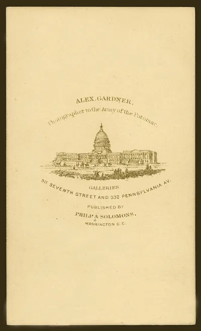 Abraham Lincoln, Pres't U.S. Alexander Gardner, photographer to the Army of the Potomac, Washington, D.C. Phillip & Solomons