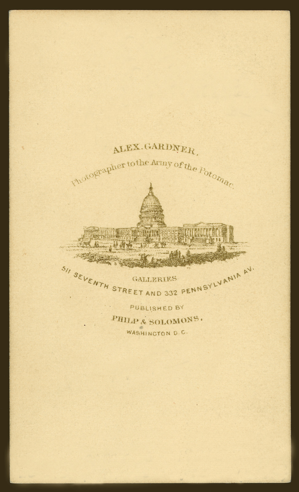 Abraham Lincoln, Pres't U.S. Alexander Gardner, photographer to the Army of the Potomac, Washington, D.C. Phillip & Solomons, February 5, 1865 — historic photograph