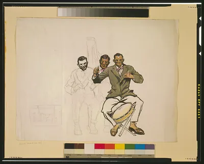 [Three black men in orchestra]
