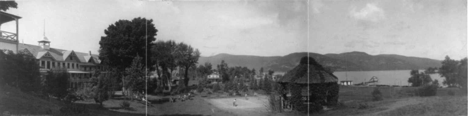 Hulett house and surroundings, Lake George, N.Y., c1907. — historic photograph