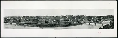 Birds eye view of Lynchburg, Virginia, 1908