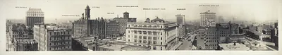 Panoramic view of Omaha, Nebraska, 1916