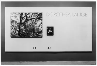 Dorthea Lange Exhibition at the Museum of Modern Art, New York City, Jan. 24-March 27, 1966