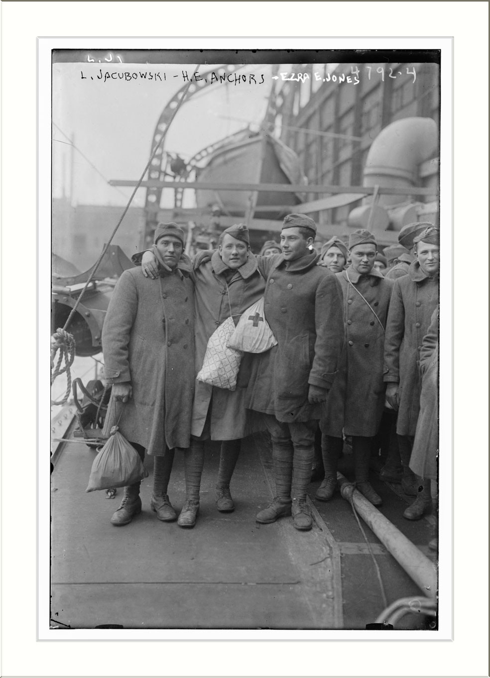 L. Jacubowski, H.E. Anchors, Ezra E. Jones, n/a — historic photograph