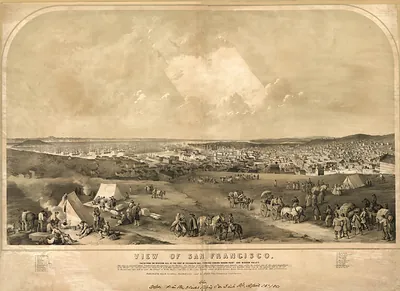 CA San Francisco 1851 MAP