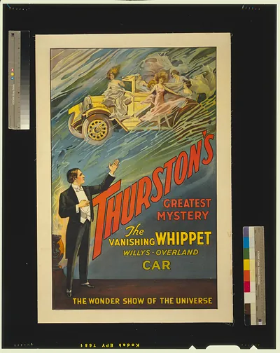 Thurston's greatest mystery the vanishing whippet Willys-Overland car : the wonder show of the universe.