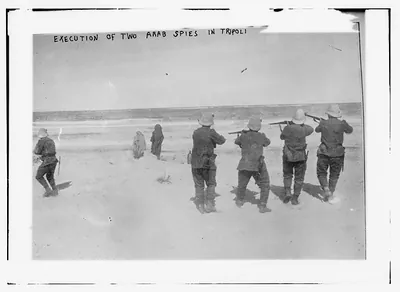 Execution of two Arab spies in Tripoli
