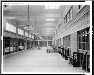 Train concourse, C. & N.W. Ry., Chicago, Ill.
