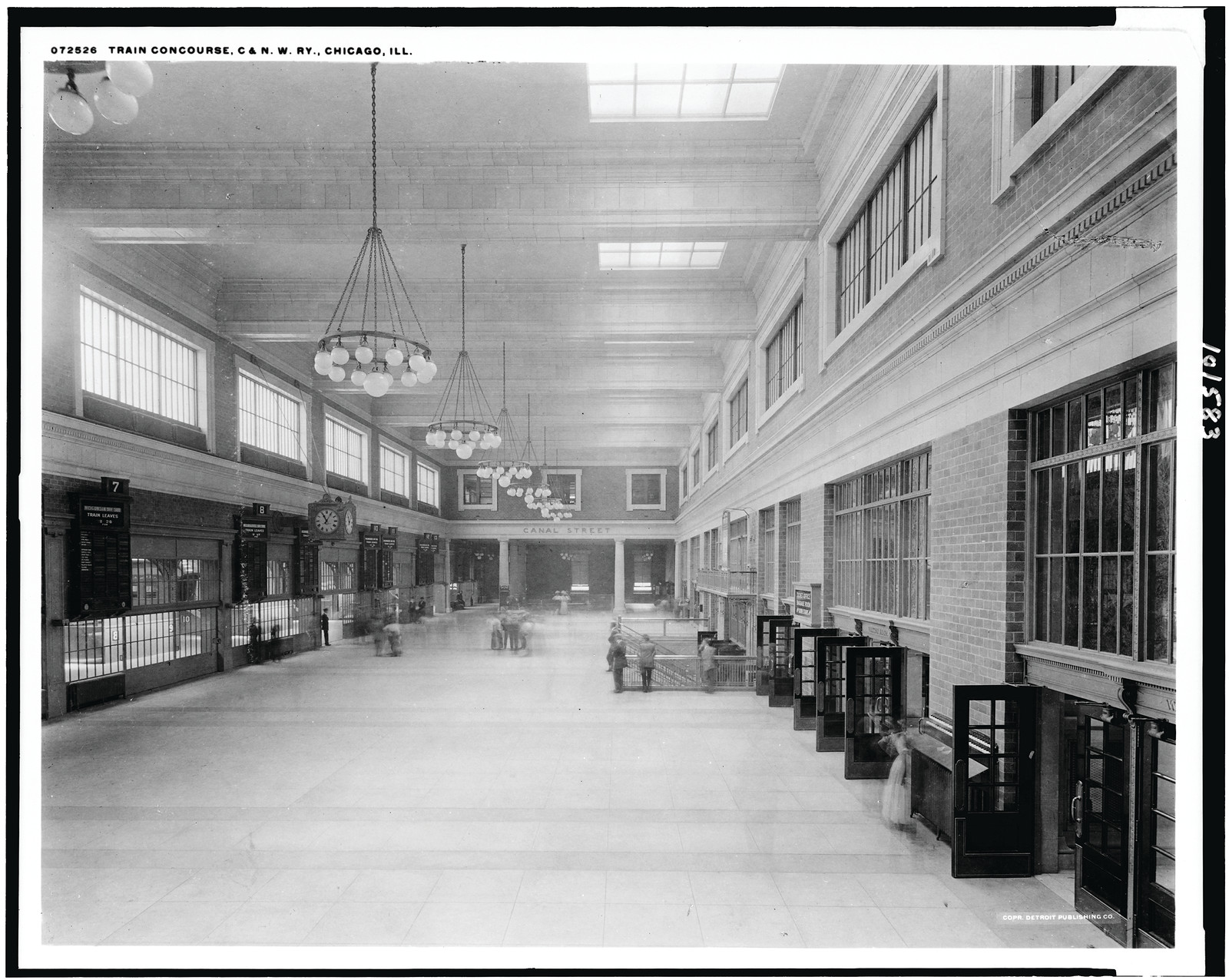 Train concourse, C. & N.W. Ry., Chicago, Ill., c1912. — historic photograph