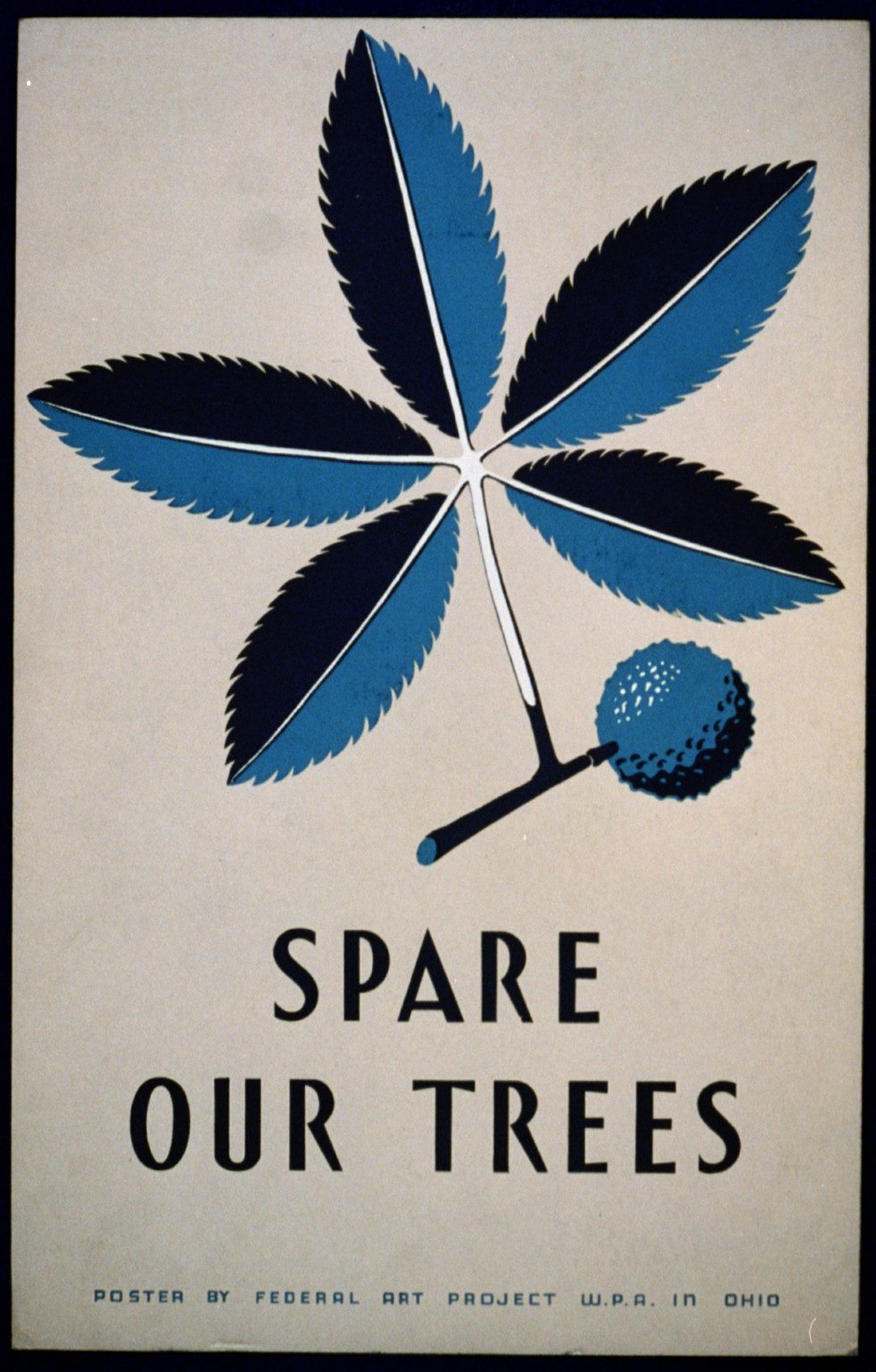 Spare our trees, 1938 — vintage poster