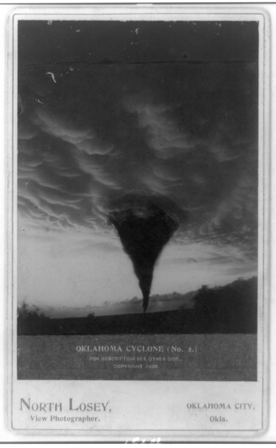 Oklahoma cyclone (no. 2), c1898. — historic photograph