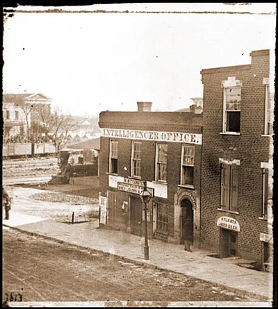 Atlanta Ga. Atlanta Intelligencer office by the railroad depot