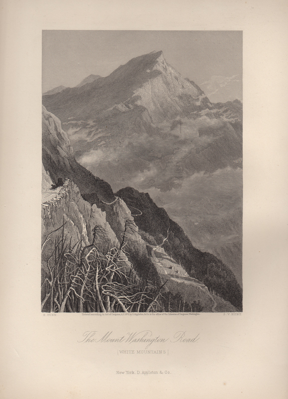 The Mount Washington Road, White Mountains — historic image