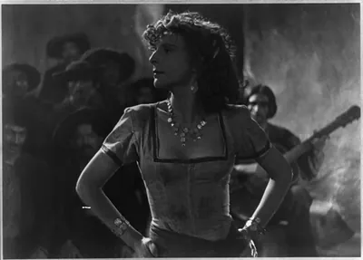 [Still from the motion-picture Tiefland": Leni Riefenstahl as flamenco dancer called "Martha"]"