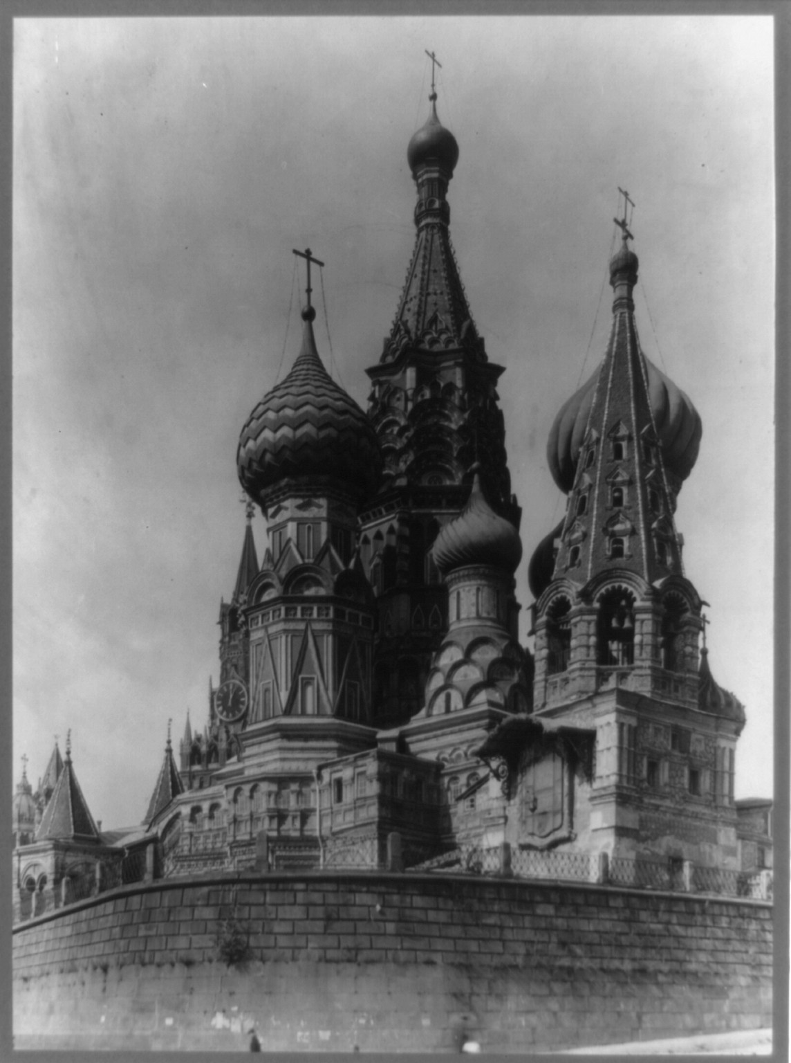 Cathedral of St. Basil, begun by Ivan the Terrible in 1554, Moscow, Russia, c1918 Feb. 27. — historic photograph
