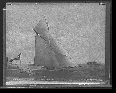 Volunteer turning S.H. [i.e. Sandy Hook] Lightship, Sept. 27, 1887