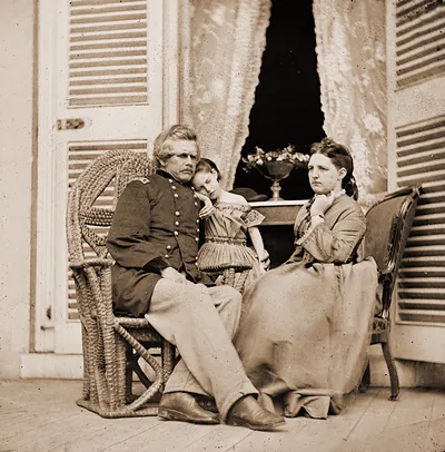Richmond Virginia. Gen. Edward O.C. Ord wife and child at the residence of Jefferso