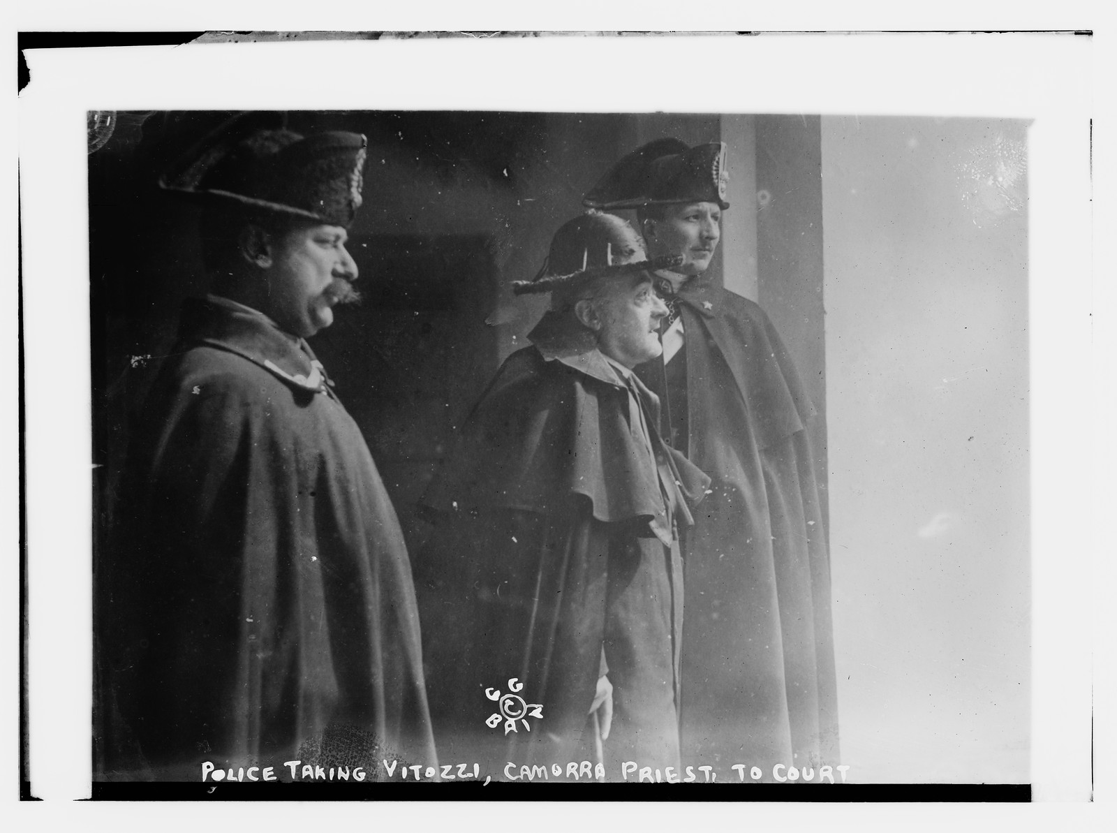 Police taking Vitazzi, Camorra priest to court, n/a — historic photograph