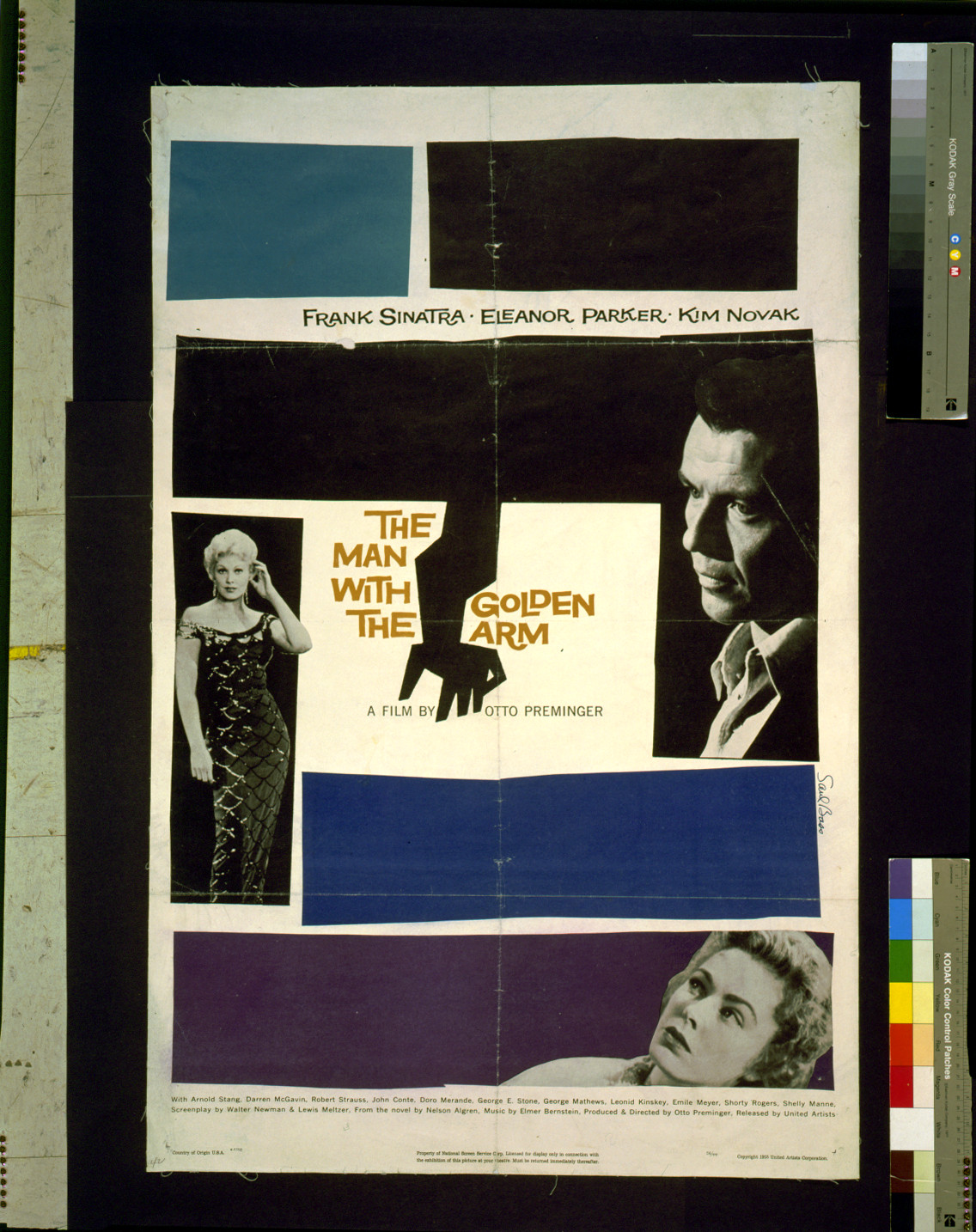 The man with the golden arm / Saul Bass., c1955. — vintage poster