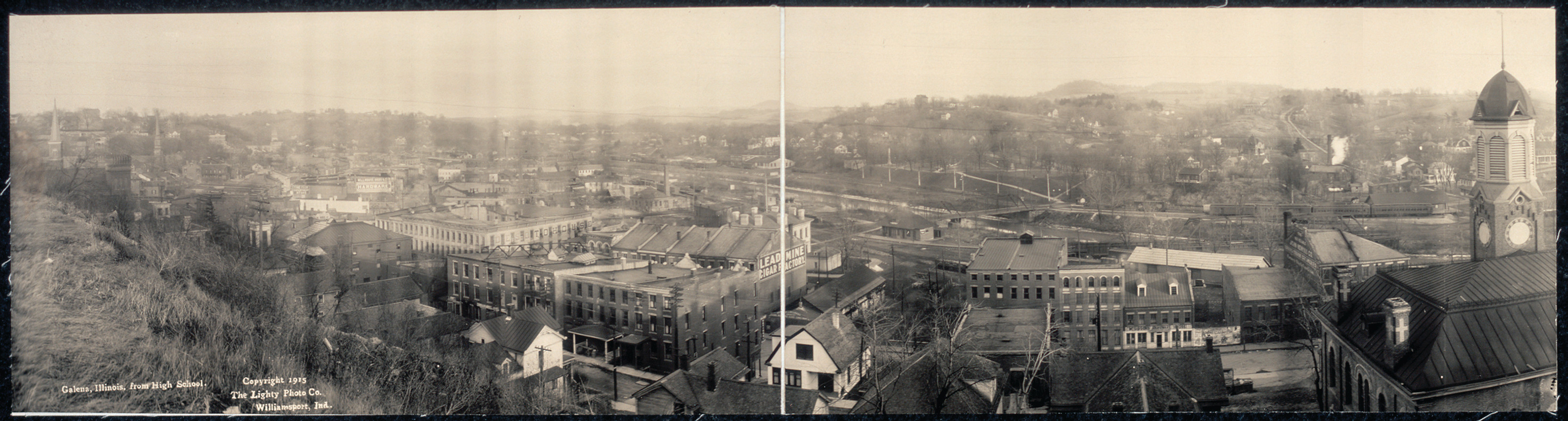 Galena, from high school, Illinois, 1915, 1915 — historic image