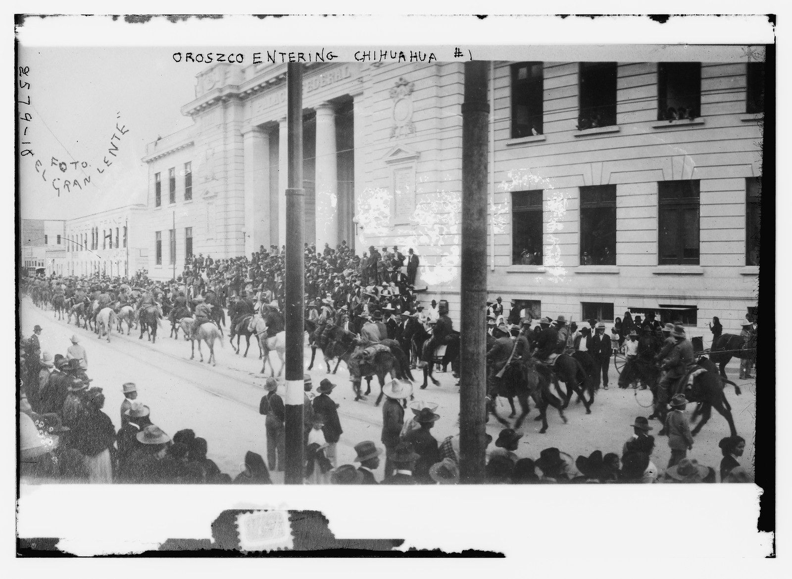 Croszco enters Chihuahua No. 1, n/a — historic photograph