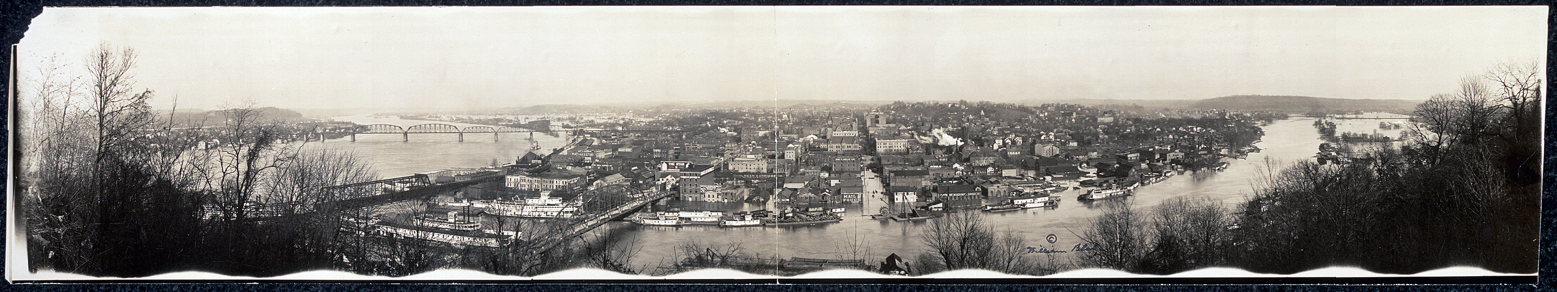 Flood view Parkers, West Virginia, 1913, 1913 — historic image