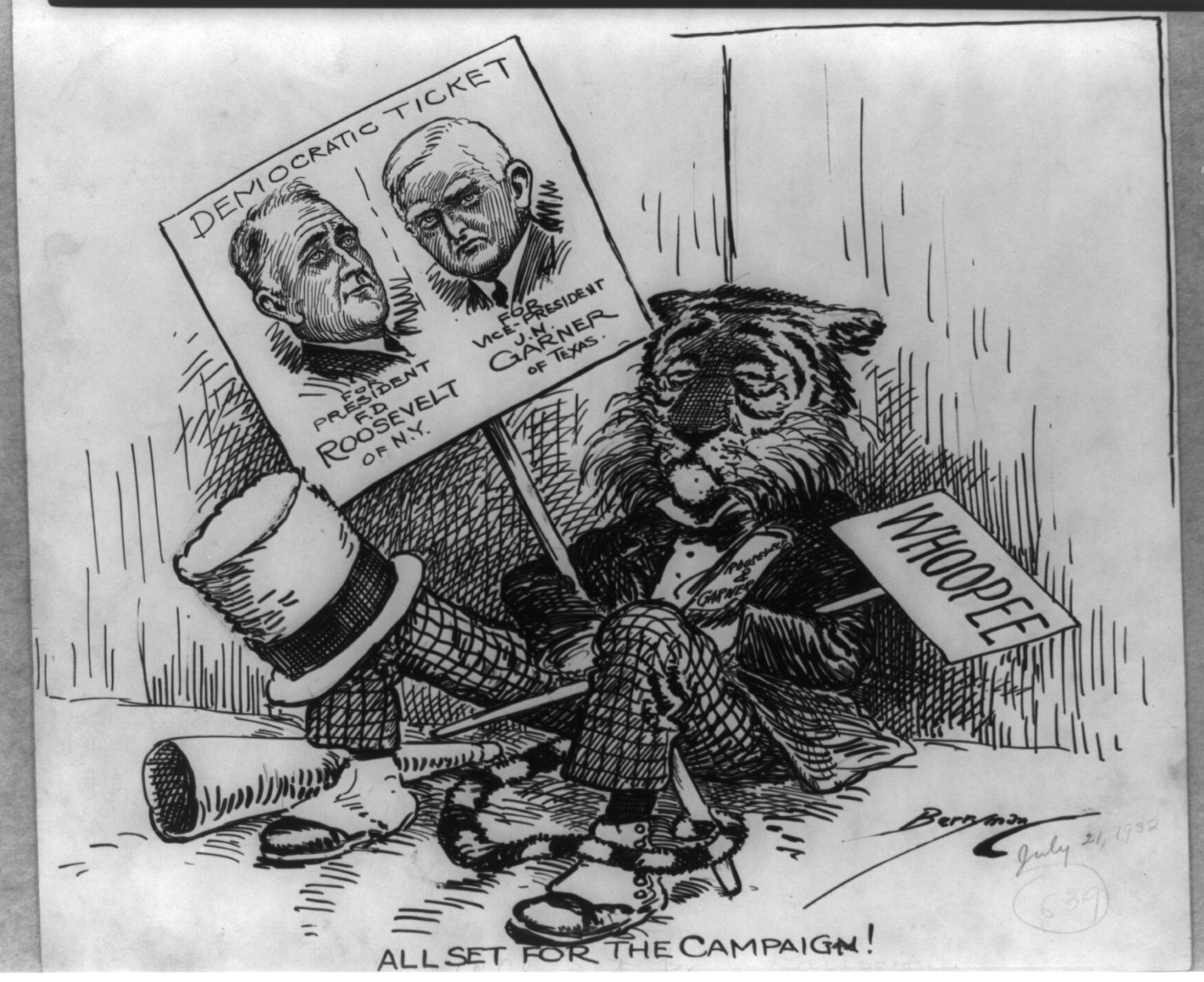 All set for the campaign!, 1932 July 21. — historic drawing