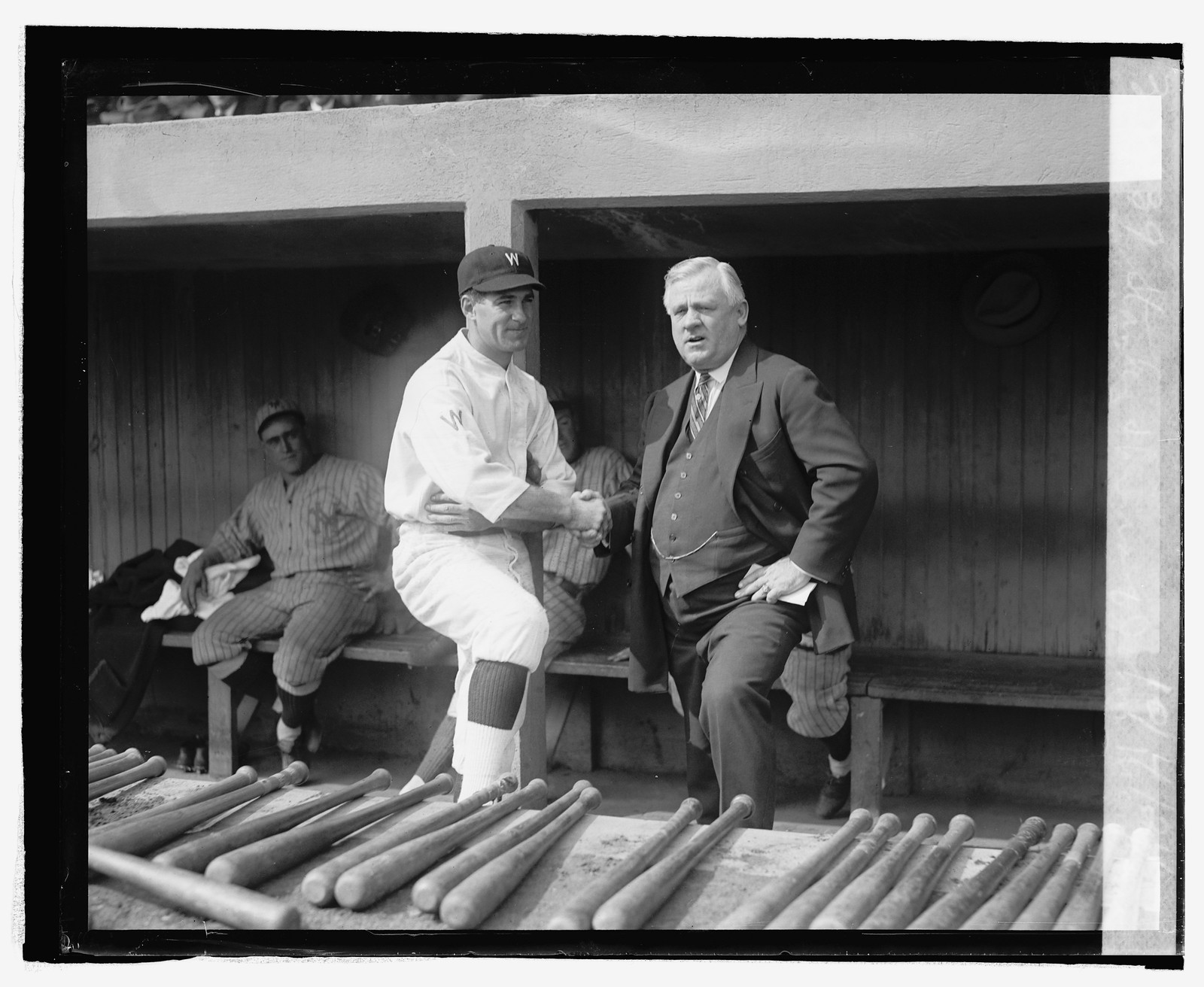 Stanley Harris & John McGraw, 10/4/24, [19]24 October 4. — historic photograph