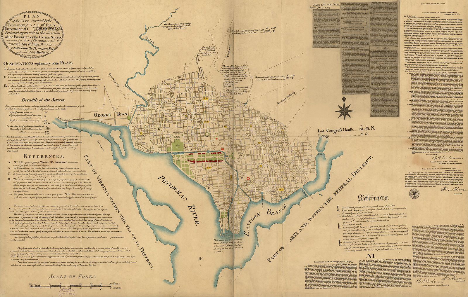 L'Enfant Map — antique map