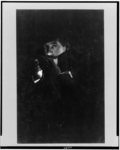 [Giacomo Puccini, half-length portrait, facing left]