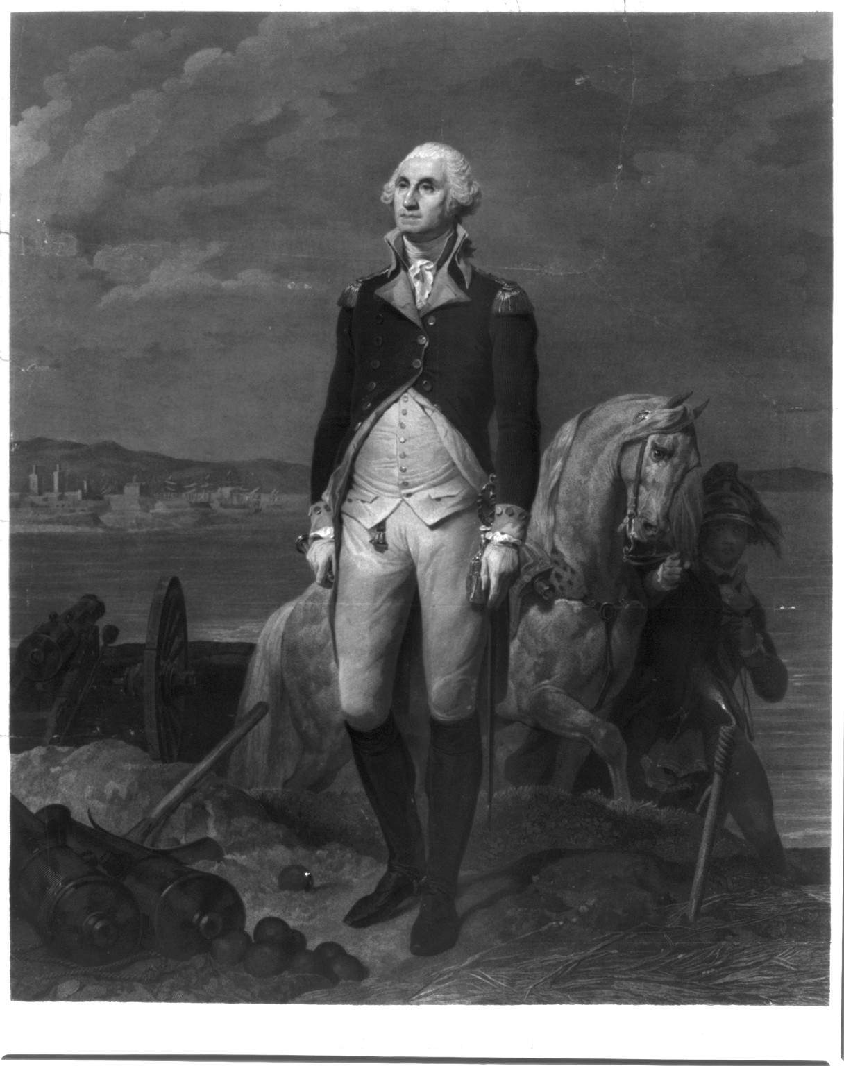 Washington / painted by Cogniet, 1836 ; engraved by Laugier, 1839., c1839. — antique engraving