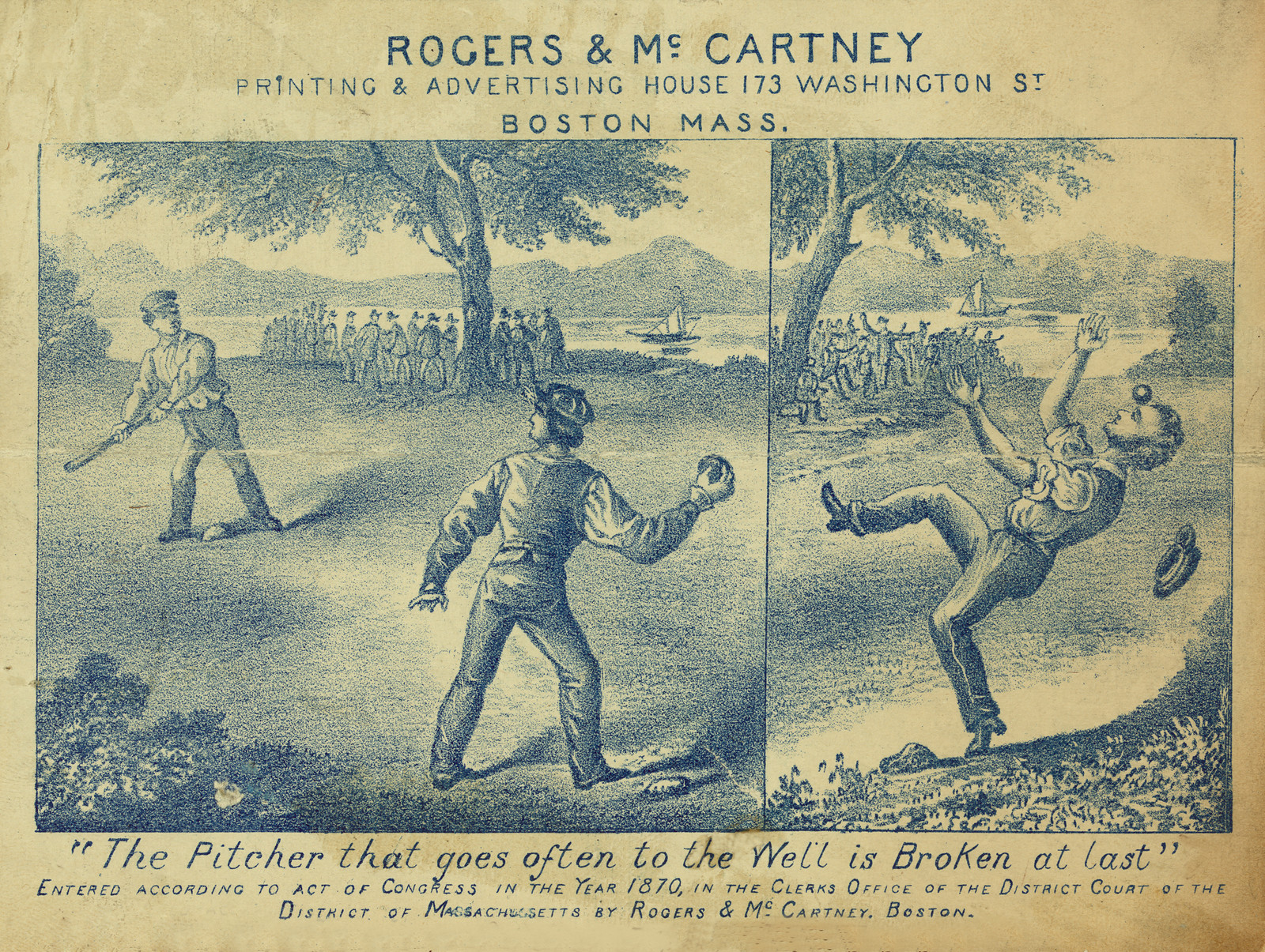 The Pitcher That Goes Often To The Well Is Broken At Last, c. 1870 — historic image
