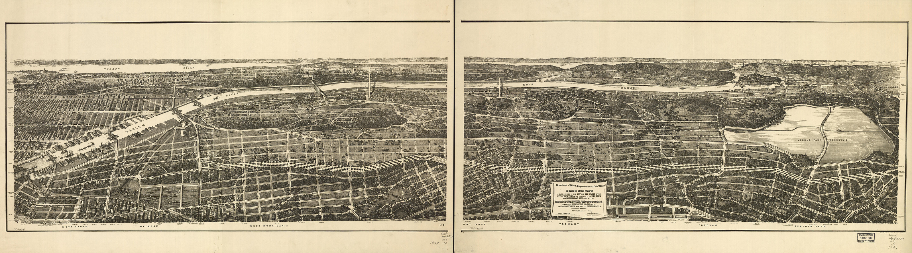 New York City, New York, 1897, 1897 — antique map