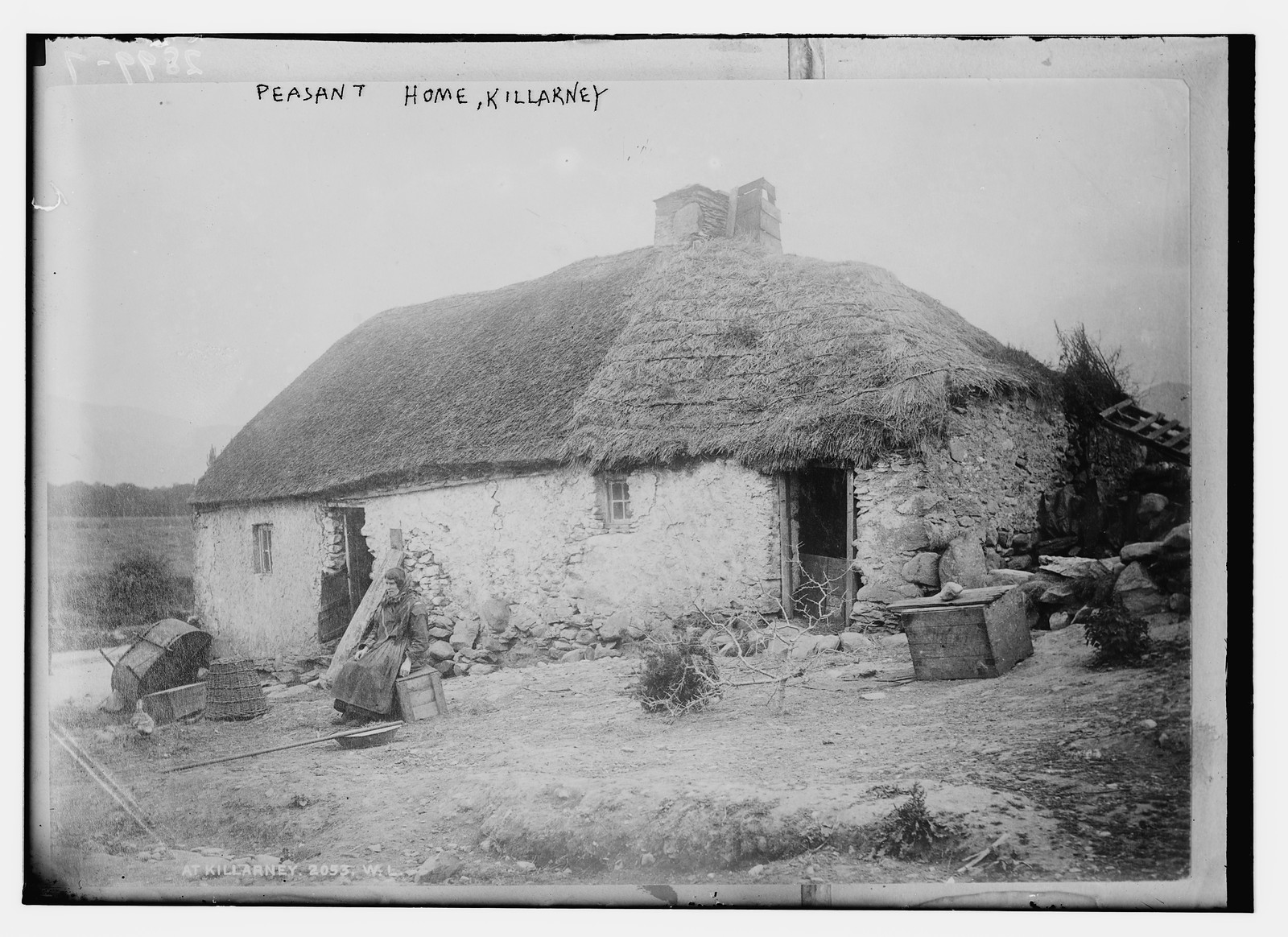 Peasant home -- Killarney, n/a — historic photograph