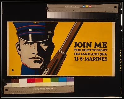 Join me - the first to fight on land and sea - U.S. Marines