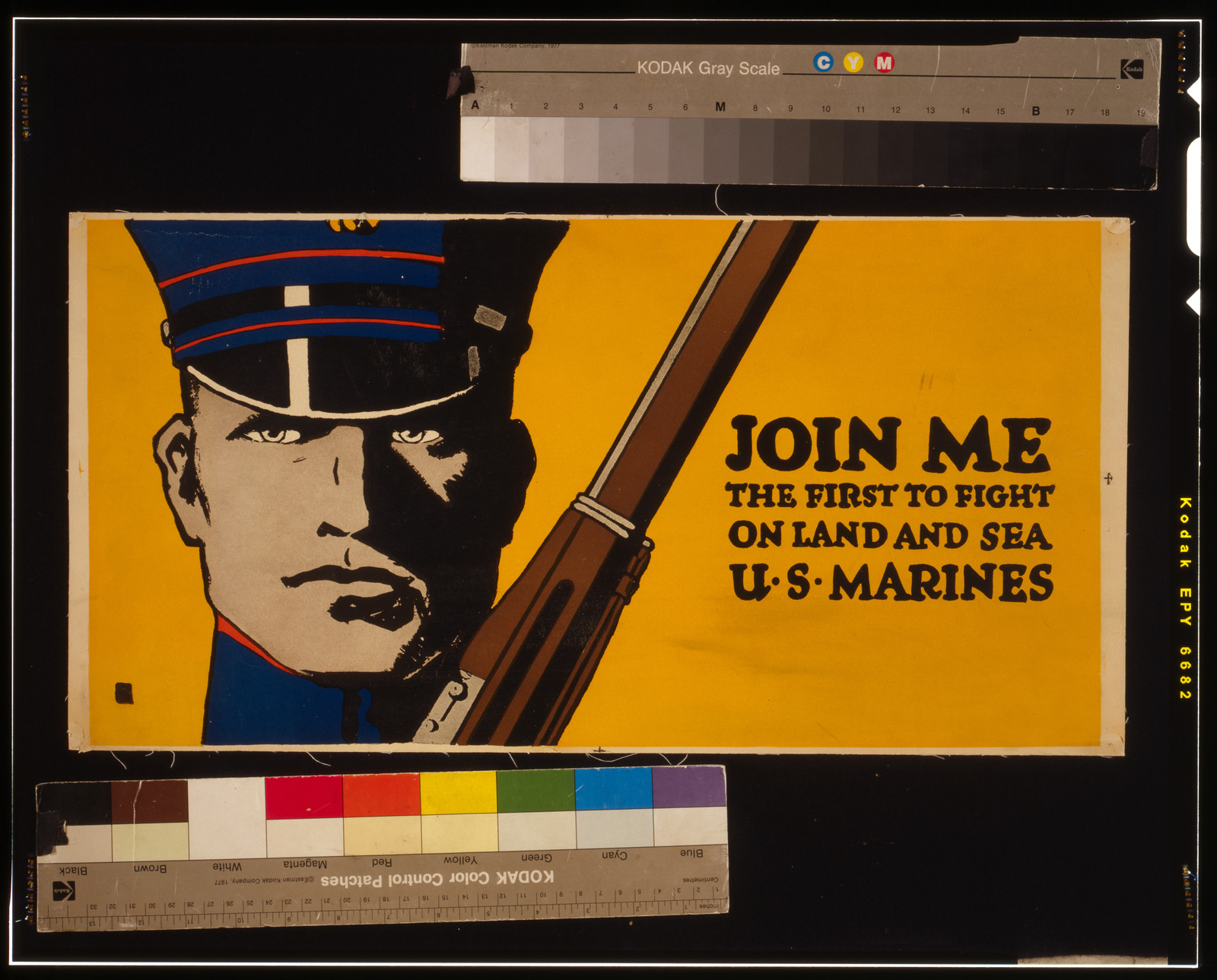 Join me - the first to fight on land and sea - U.S. Marines, [1917] — vintage poster