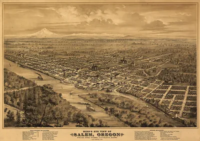Salem, Oregon, 1876