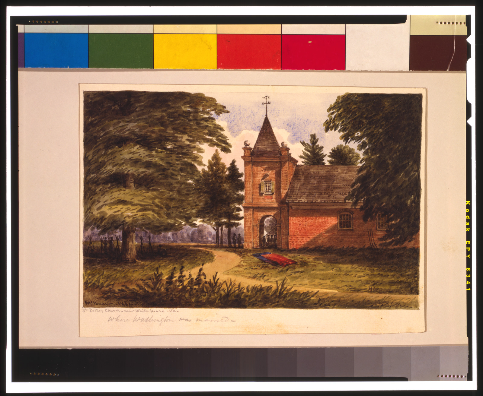 St. Peters Church, near White House, Va. / McIlvaine., 1862 — historic drawing