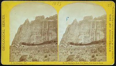 Inscription Rock New Mexico view from the east.