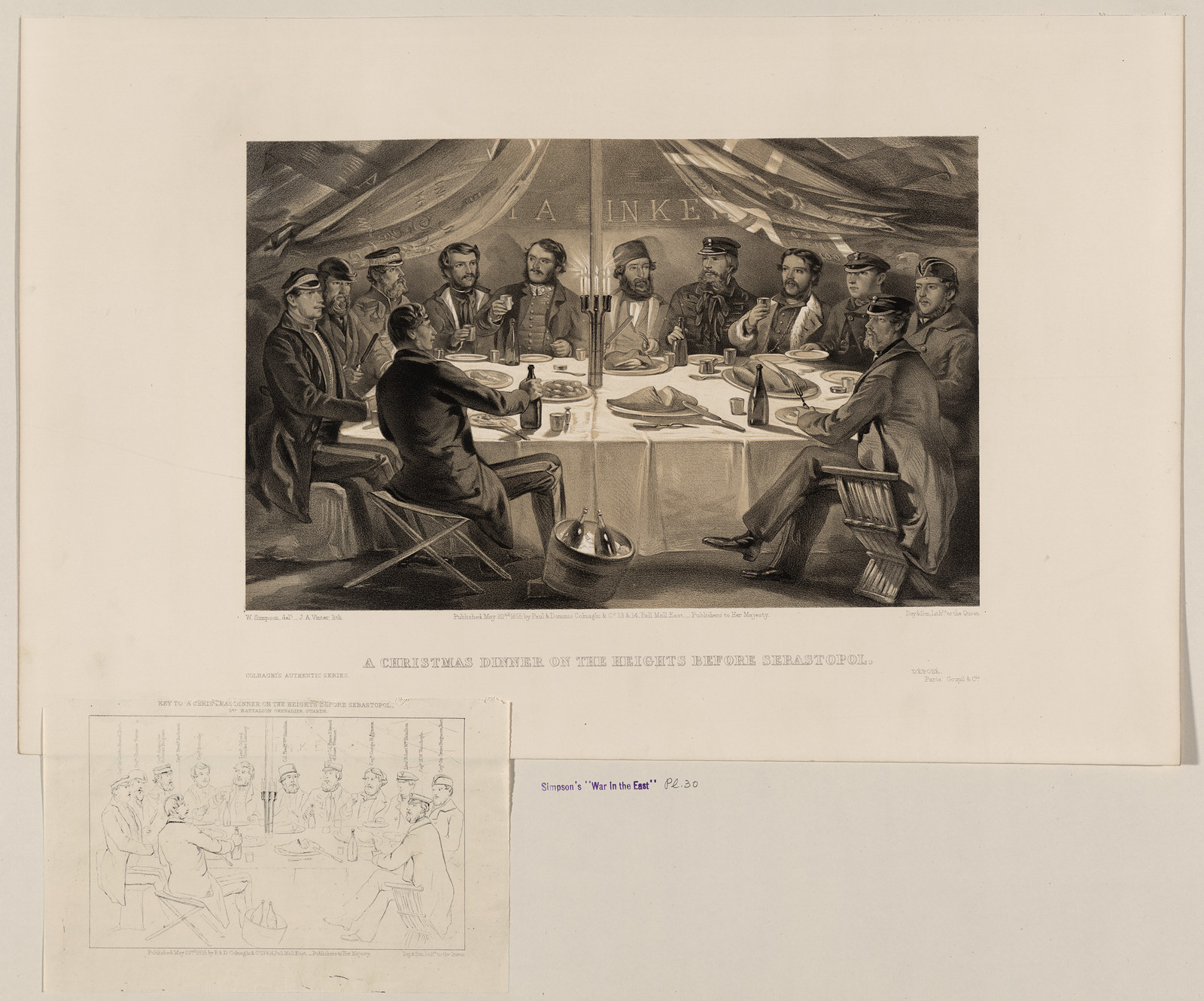 A Christmas Dinner on the Heights before Sebastopol — historic image