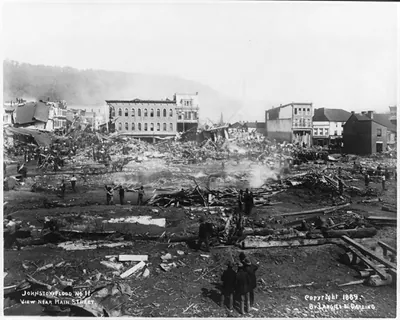 Johnstown flood. No. 11. View near Main Street