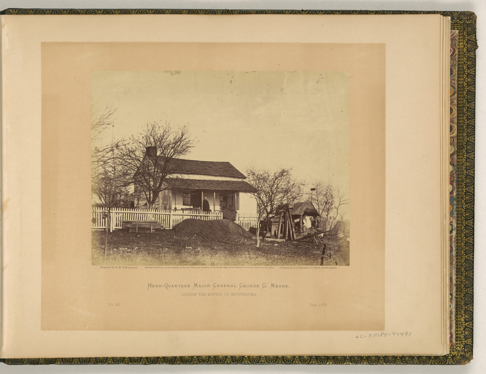 Head-Quarters Major General George G. Meade during the Battle of Gettysburg — historic image