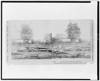 In Trossel's barnyard, Gettysburg