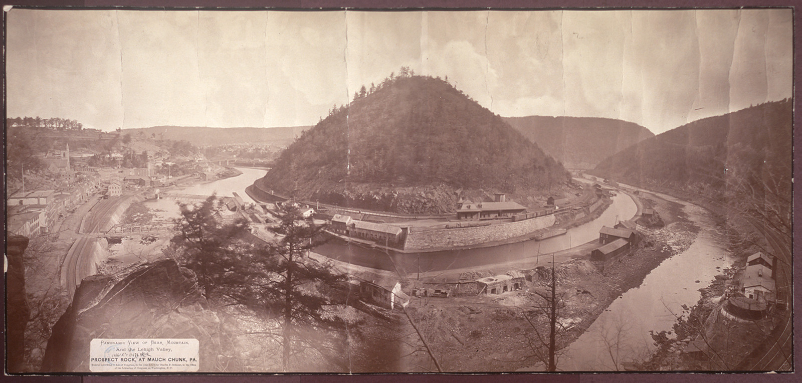 Bear Mountain Lehigh Valley Mauch Chunk, Pennsylvania, 1879, 1879 — historic image