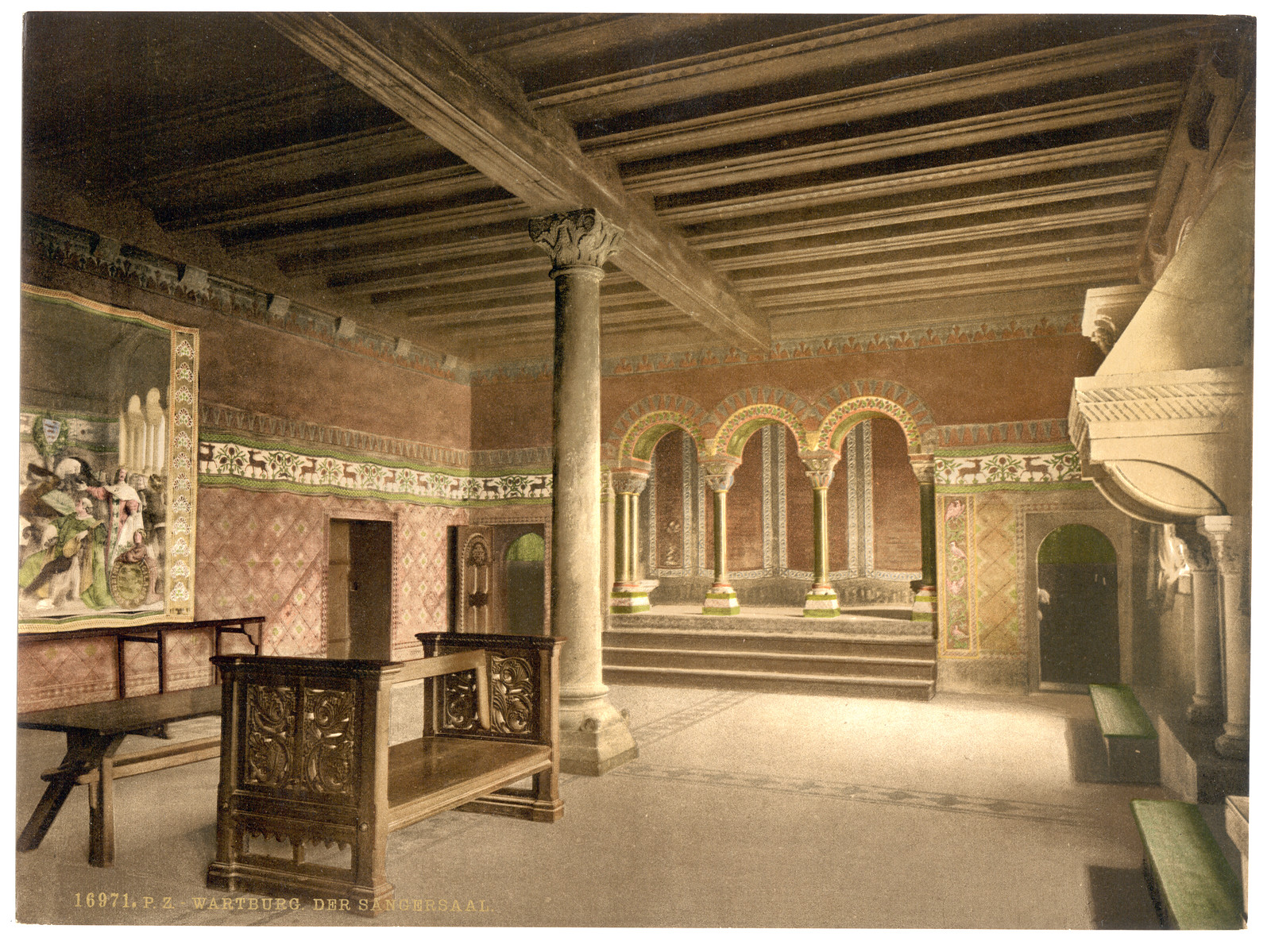 The Sangersaal Wartburg Thuringia Germany, [between ca. 1890 and ca. 1900]. — historic print