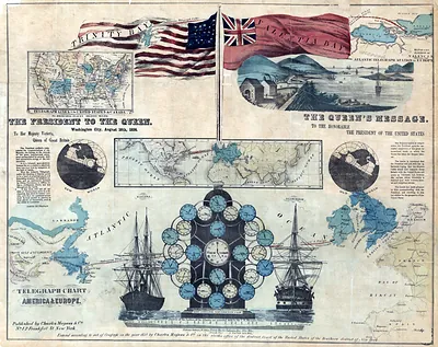 Telegraph Chart of America & Europe