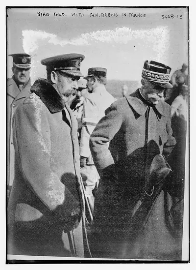 King George with Gen. Dubois in France