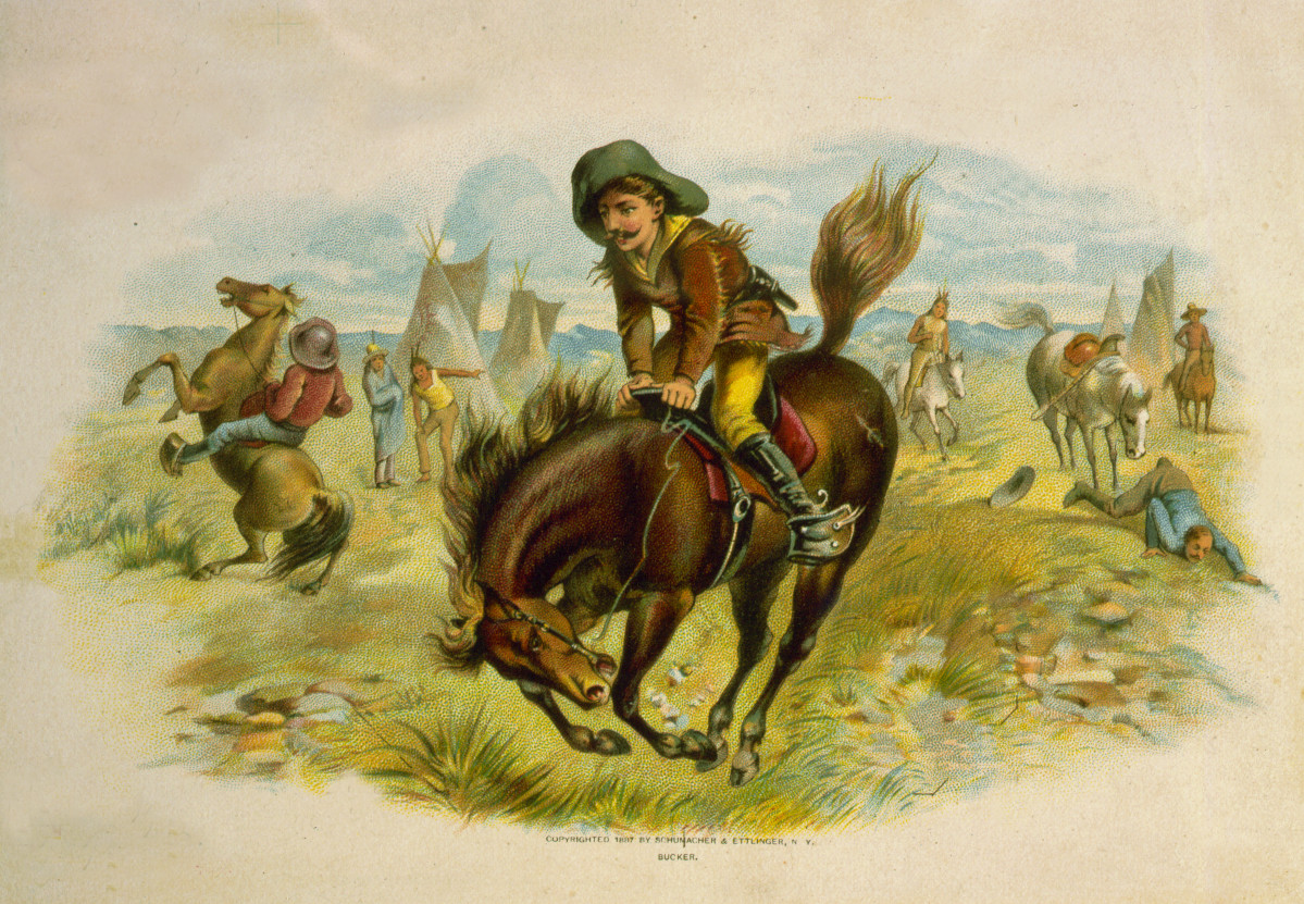 Bucker, c1887. — antique lithograph