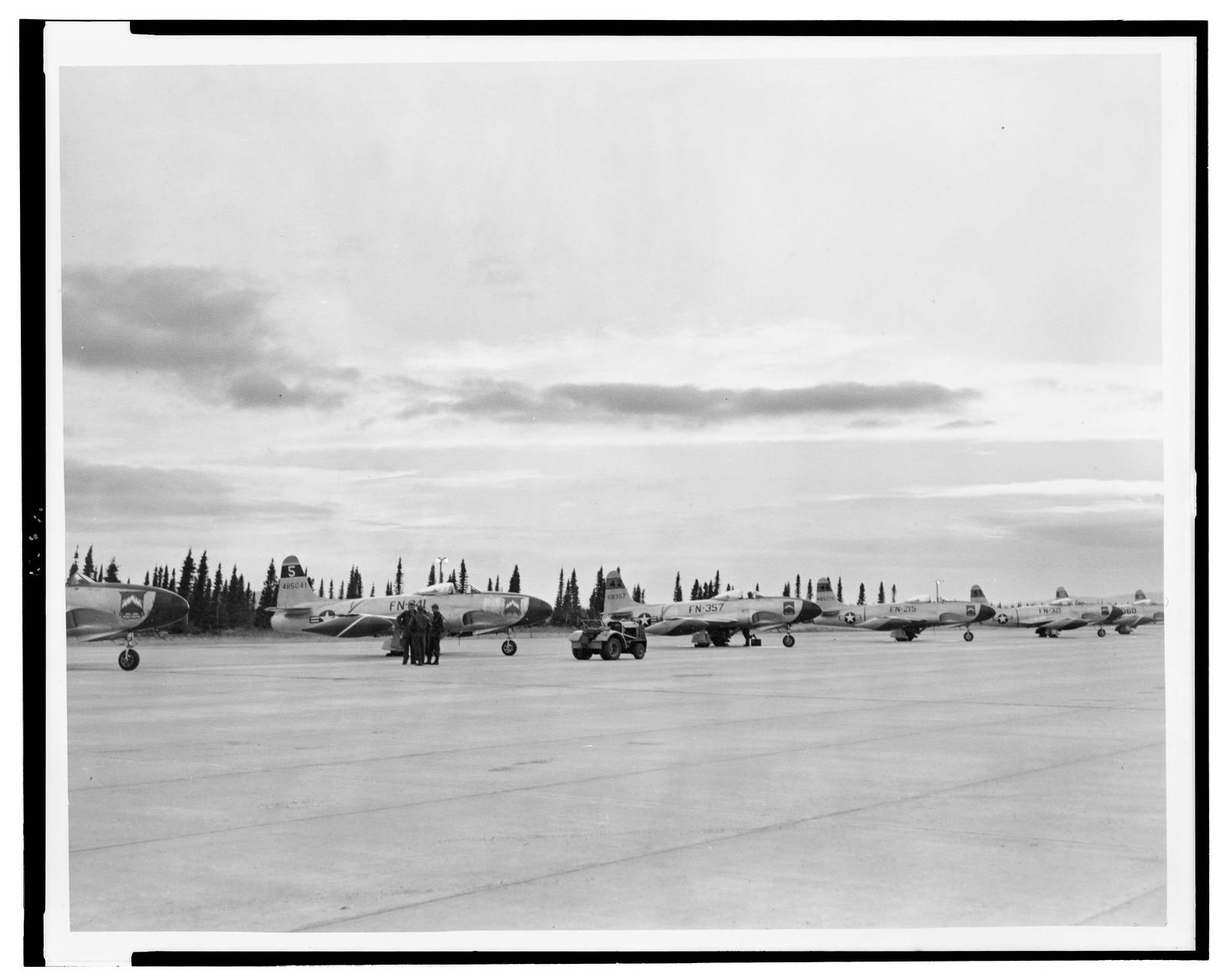 Goose Bay, Labrador, prior to take off — historic photograph